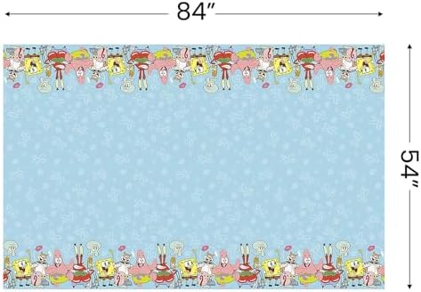 Unique Spongebob Squarepants Plastic Table Cover - 54 x 84 1 Pc