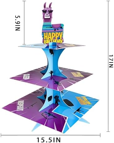 Haxpacal Video Game Cupcake Stand 3 Tier