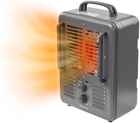 Comfort Zone Electric Space Heater with Adjustable Thermostat and Safety Features