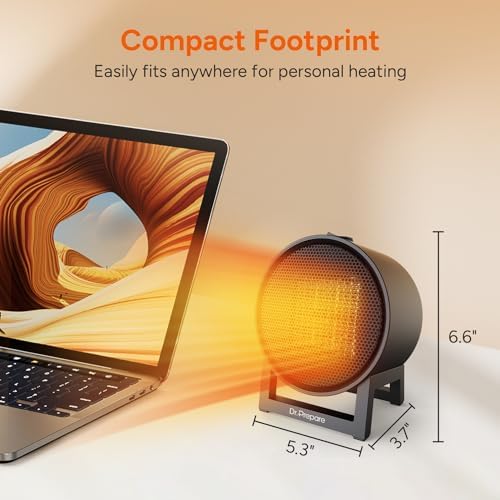 DRPREPARE 600W Fast Heating Desk Heater