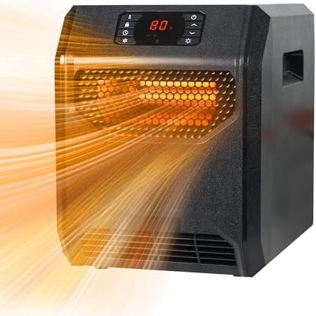 RealSmart 1500W Infrared Space Heater with UVC Purification and 3 Modes
