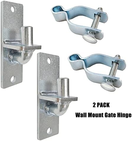 2 Pack Wall Mount Gate Hinge with Strong Screws