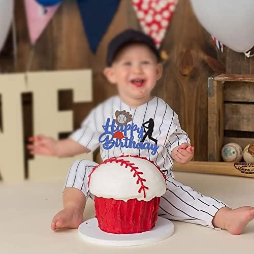 Ephlyn Baseball Cake Topper - 1Pcs Sports Theme Birthday Decoration