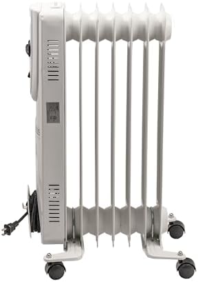 EZ-HEAT Oil-Filled Space Heater with Adjustable Thermostat and Safety Features