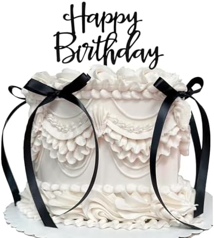 DiDida Bow Cake Topper Happy Birthday Sign 1