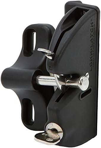 National Hardware N346-201 V6201 Gate Latch in Black 4-916 1