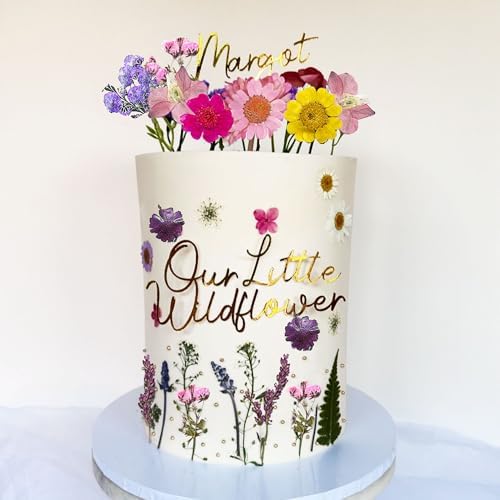 JeVenis Wildflower Cake Toppers Baby Shower Decor