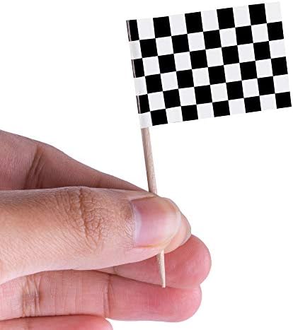 Super Z Outlet Mini Checkered Racing Flags 100 Pack
