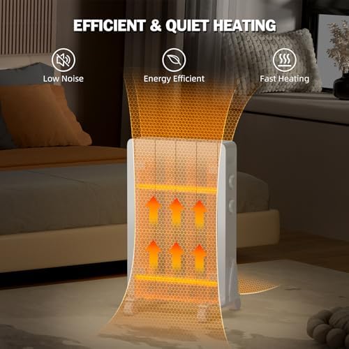 Eueiriup 700W Electric Wall Heater with Thermostat