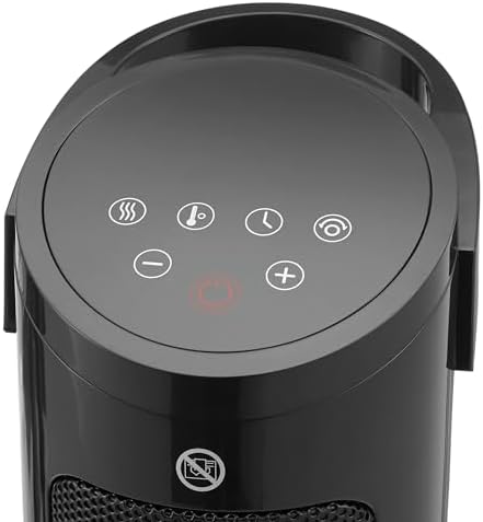 Amazon Basics 28-Inch Oscillating Tower Heater with Remote Control