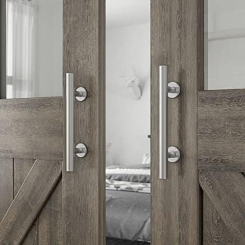 SMARTSTANDARD 12 Barn Door Handles 2PCS Heavy Duty