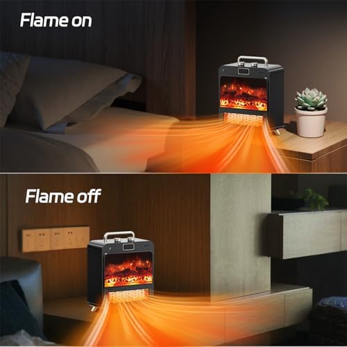 Feculs 3-IN-1 Electric Fireplace Heater