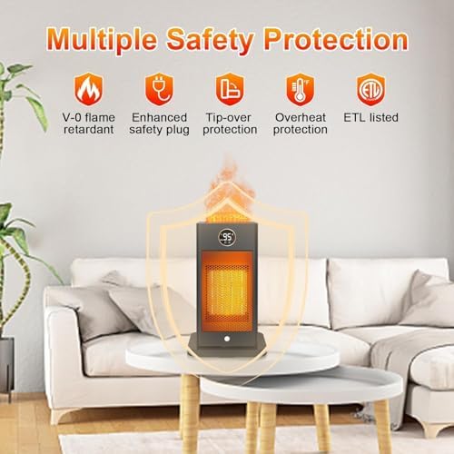 Beautyfan 3-in-1 Space Heater with Humidifier and 3D Flame Ambiance