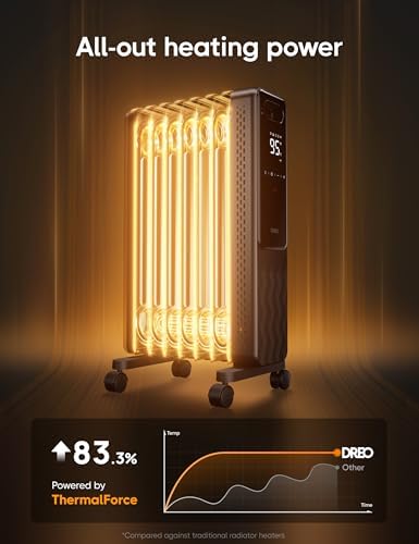 Dreo Oil Filled Radiator Heater with Remote Control and 4 Modes 1
