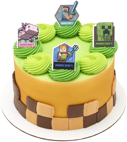 DecoPac Minecraft Lush Finds Cupcake Rings - 24 Pack 1