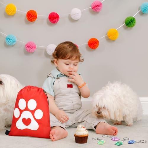 Talltalk 48 Pcs Paw Print Party Favor Set 1