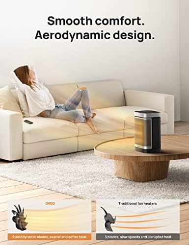 Dreo 1500W Smart Space Heater with WiFi Oscillation Thermostat