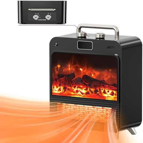 Feculs 3-IN-1 Electric Fireplace Heater