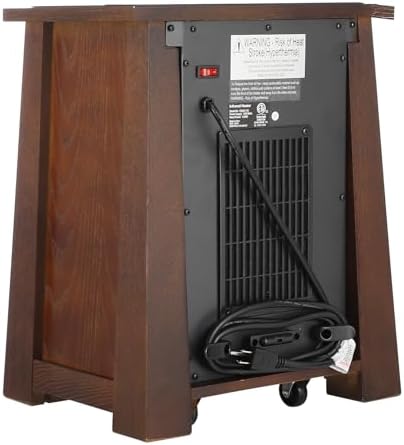 Takywep 1500W Infrared Space Heater with 8 Quartz Elements and Remote Control