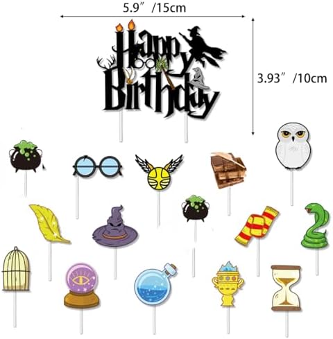 Magical Wizard Birthday Decor Kit with Balloons and Backdrop