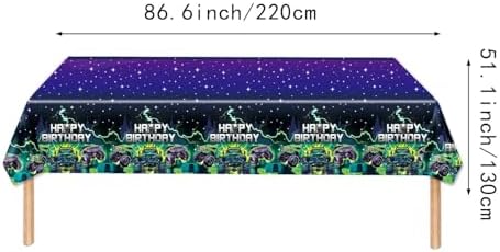 Heidaman 182Pcs Monster Truck Birthday Decorations 1