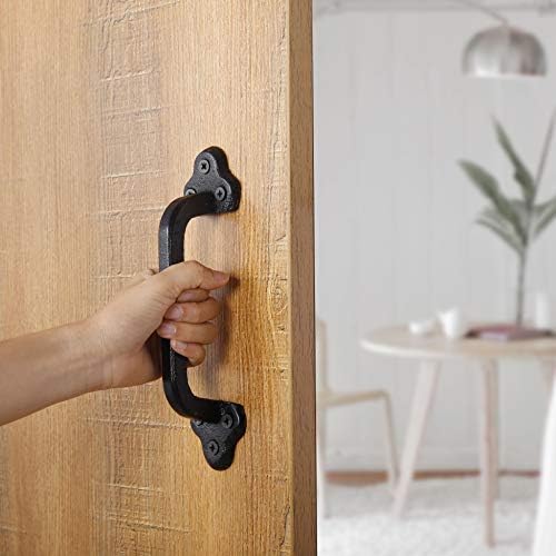 WEBI 9 Inch Cast Iron Gate Handle 2 Packs