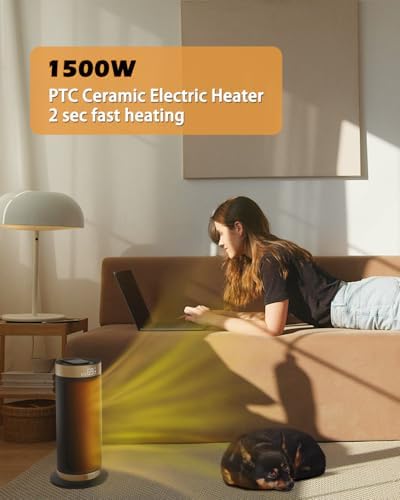 FERXIDI 1500W PTC Electric Space Heater with Thermostat and Remote