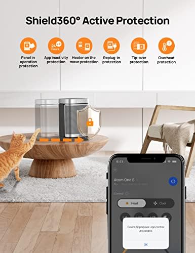 Dreo 1500W Smart Space Heater with WiFi Oscillation Thermostat