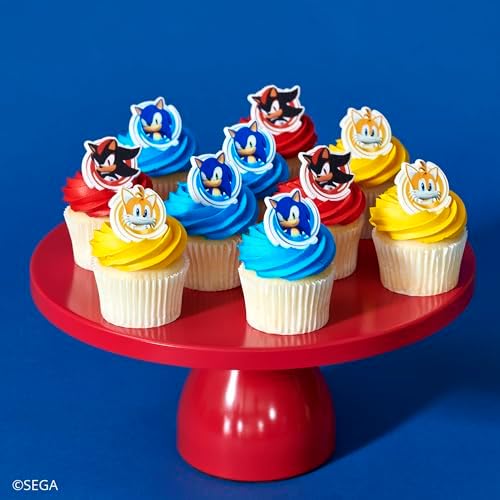 DecoPac Sonic the Hedgehog Cupcake Rings - 24 Pack 1