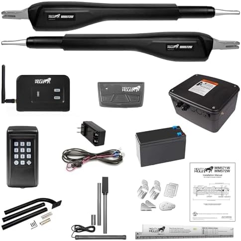 Mighty Mule MM572W-EST-A Automatic Dual Gate Opener Black