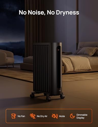 Dreo Oil Filled Radiator Heater with Remote Control and 10 Safety Features 1