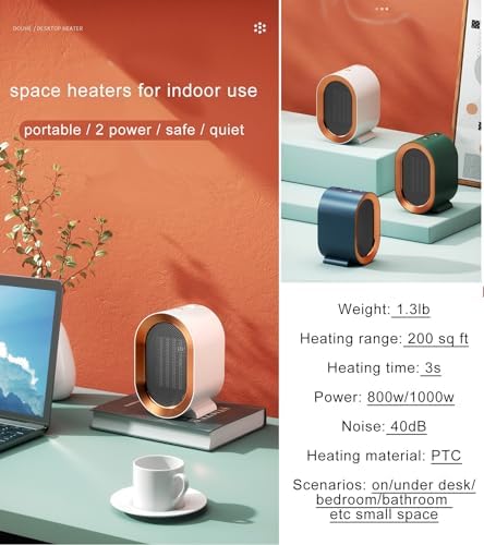 1200W Electric Space Heater with Fan for Quick 300 sq ft Heating