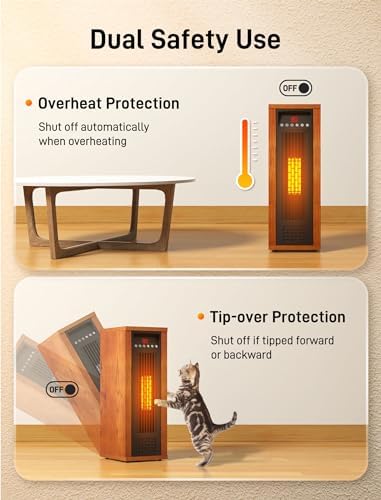 Air Choice 1500W PTC Infrared Space Heater Fast Heating
