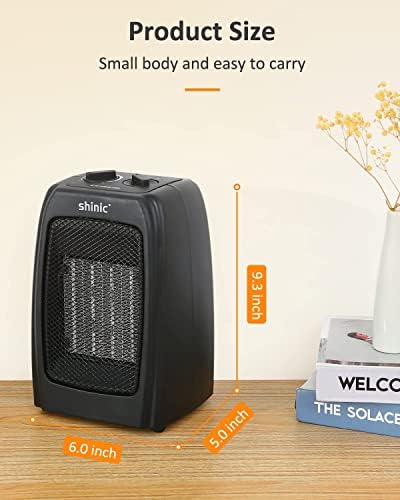 Shinic 1s Fast Heat White Electric Space Heater