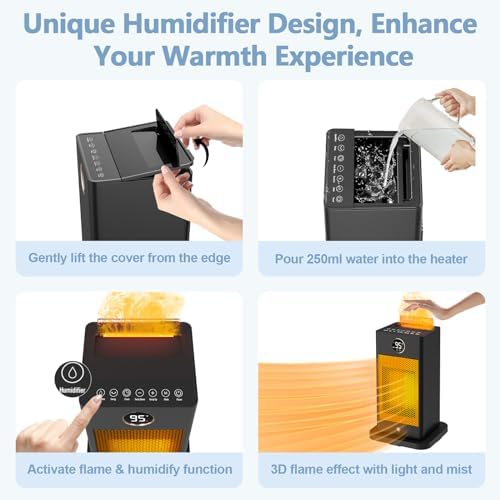 Beautyfan 3-in-1 Space Heater with Humidifier and Motion Sensor