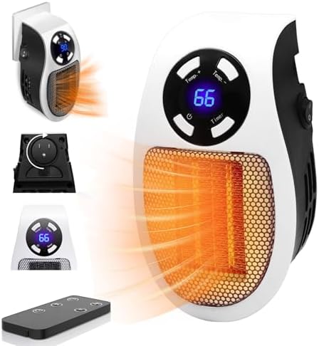 LYMUGEZI 450W Programmable Space Heater with Remote and Digital Thermostat
