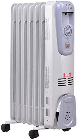 GOFLAME Oil Filled Radiator Heater 1500W with 3 Heat Settings