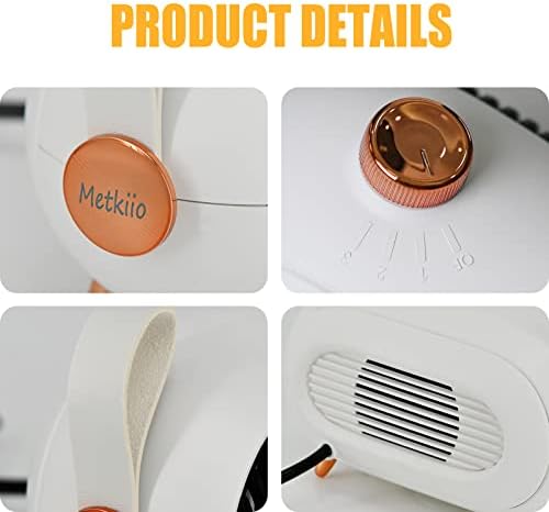 METKIIO Space Heater - Energy Efficient Quiet Retro Style
