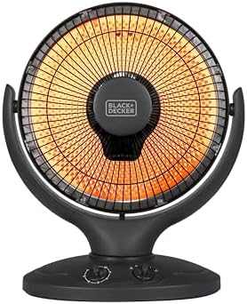 BLACKDECKER 800W Electric Space Heater with Oscillation and Overheat Protection