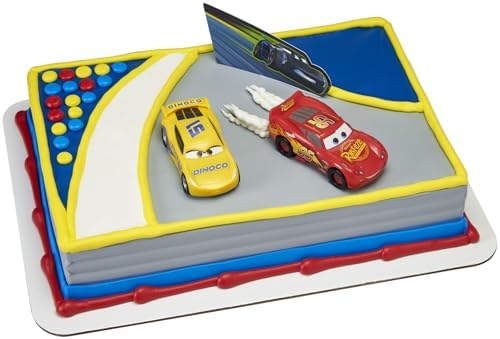 DecoSet Disney and Pixar Cars 3 Cake Topper 3-Piece Set