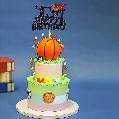 Ephlyn Basketball Birthday Cake Topper 1Pc