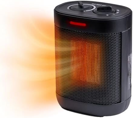 Comfort Zone 1500W Electric Space Heater with Thermostat