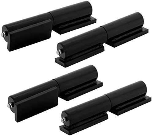 MATTIN 4 Pack Heavy Duty Gate Hinges - Black Finish