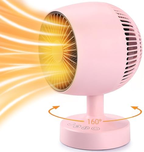 LIEWET 1200W Mini Desk Heater with 160 Auto Oscillation