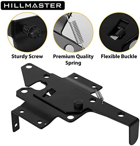 Heavy Duty Self-Locking Gate Latch with Black Finish 1