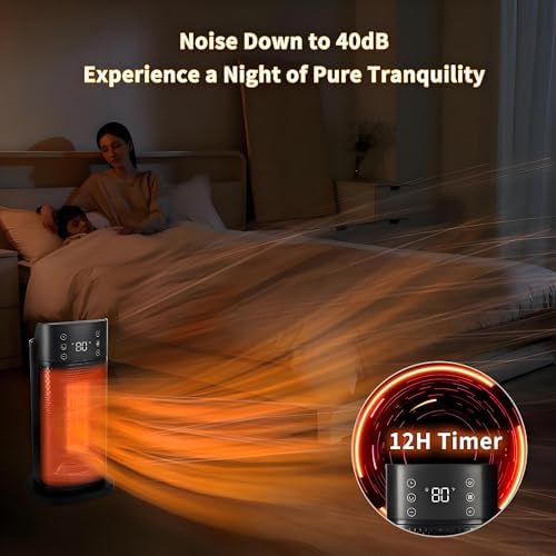 BNTET Portable Space Heater with Remote and Thermostat