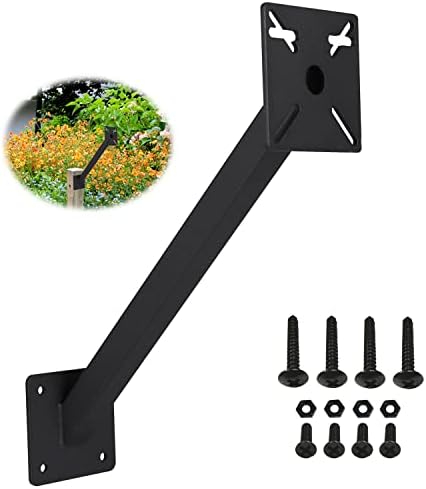 YZZHAJ Heavy Duty Gooseneck Keypad Mount Bracket Black