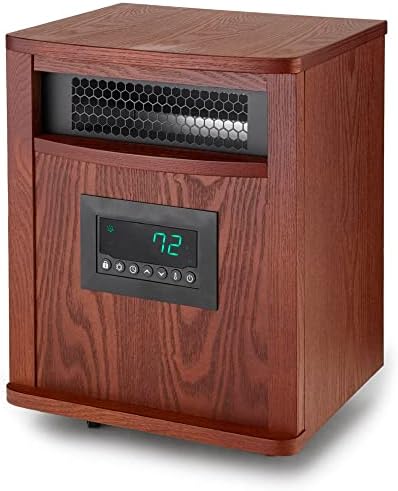 LIFESMART GLOBAL 6 Element Space Heater with Remote - Brown