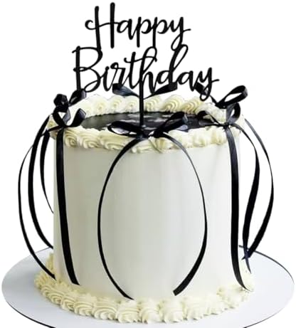 DiDida Bow Cake Topper Happy Birthday Sign 1