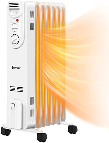 COSTWAY Oil Filled Radiator Heater with 3 Heat Settings 1